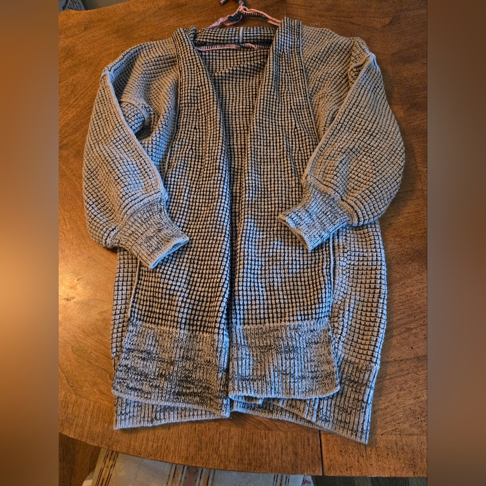 Women's Gray Sweater Cardigan